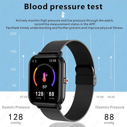 2023 New Smart Watch Men Blood Oxygen Monitoring Sports Fitness Watch Man Woman Body Temperature Monitor Smart Watch For Xiaomi - SlimmingHut