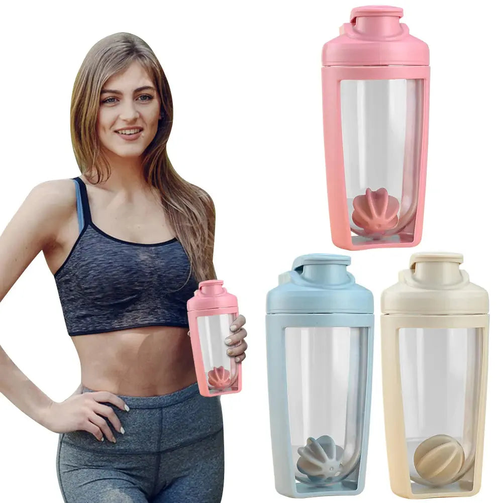 500ml Sports Water Bottle Leak Proof Protein Shaking Cup Portable Protein Stirring Bottle for Protein Mixes Supplement Shakes SlimmingHut