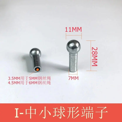 Gym Equipment Cable Connector Replacement Parts Accessories for 5mm/6mm Cable Ball Plug Interface Port Assembly Home Machine Use - SlimmingHut