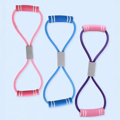 8 Shaped Resistance Bands Sports Workout Elastic Band At Home Yoga Fitness Rubber Pull Rope Yoga Training Exercise Gym Equipment - SlimmingHut