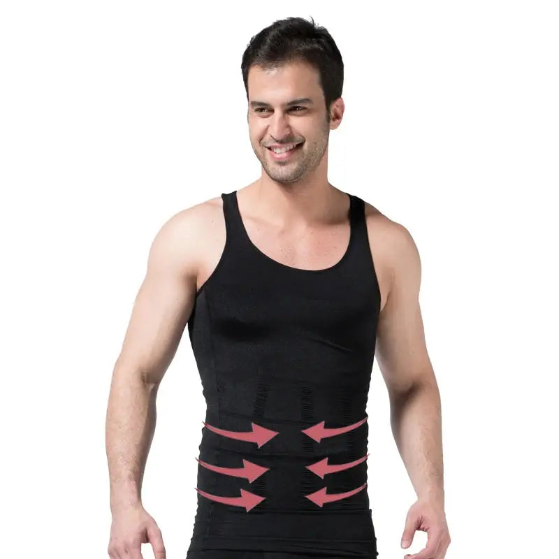 Slimming Body vest Shirt Compression Tummy Control Slim Waist Cincher Underwear Sports Vest - SlimmingHut