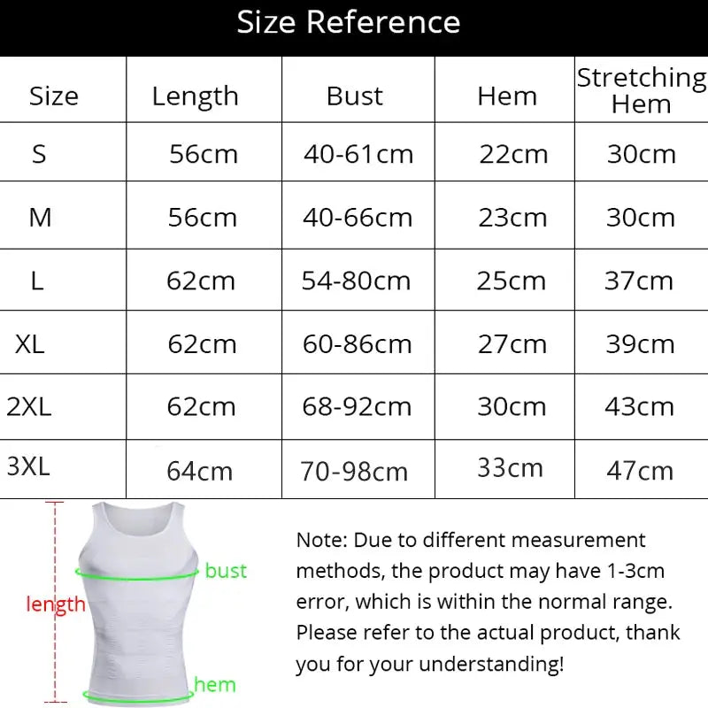 ALLTOOALL Men's Slimming Body Shapewear Corset Vest Shirt Compression Tummy Control Slim Waist Cincher Underwear Sports Vest SlimmingHut