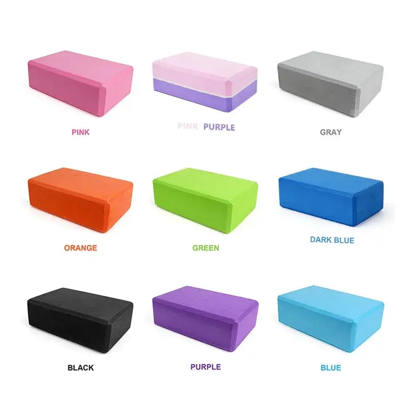 EVA Foam Yoga Block Props Brick Gym Pilates Yoga Column Back Exercise BodyBuilding Fitness Sport Workout Equipment for Home - SlimmingHut