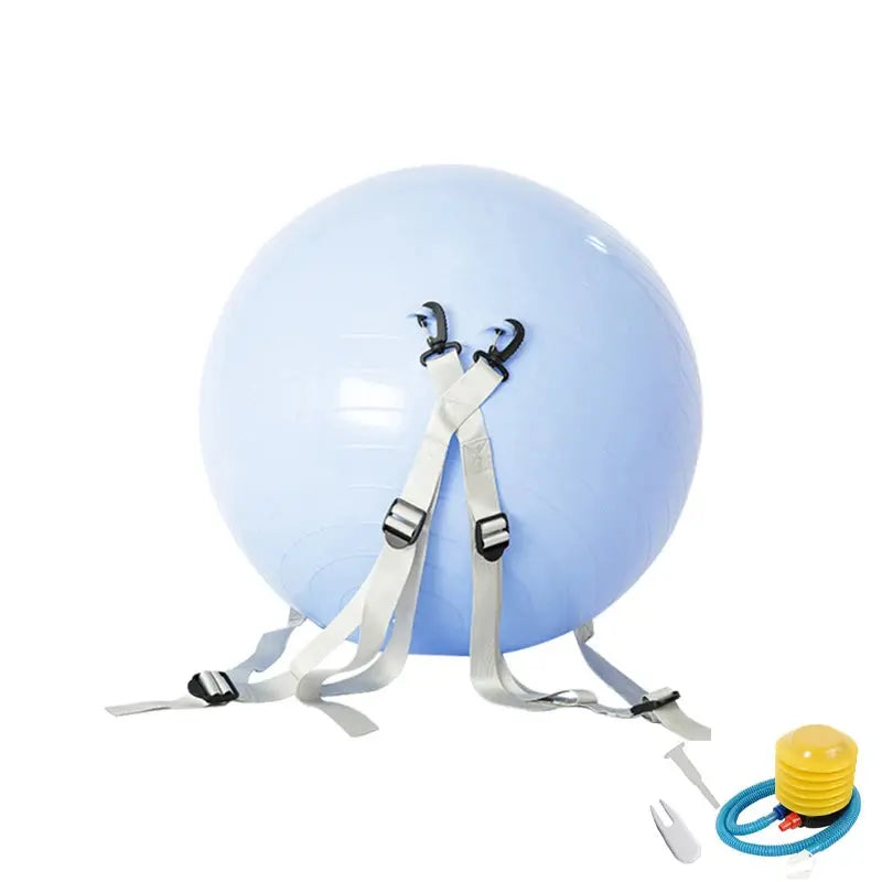 Fitness Yoga Ball with Training BeltPVC Thickened Inflatable Explosion-proof Exercise Ball Dance Lower Back Pilates Equipment - SlimmingHut