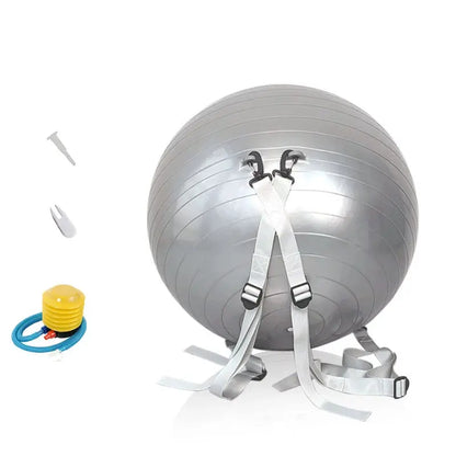 Fitness Yoga Ball with Training BeltPVC Thickened Inflatable Explosion-proof Exercise Ball Dance Lower Back Pilates Equipment - SlimmingHut