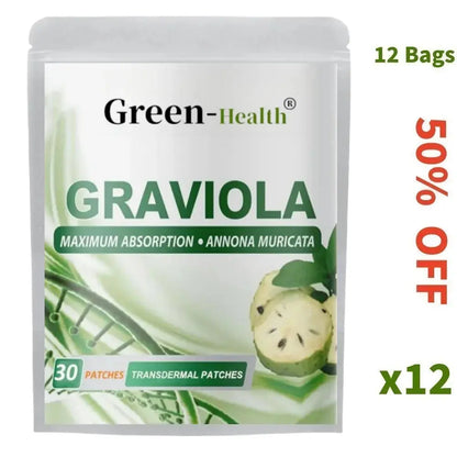 Graviola Transdermal Patches Immune System Booster - 30 Patches One Month Supply - SlimmingHut