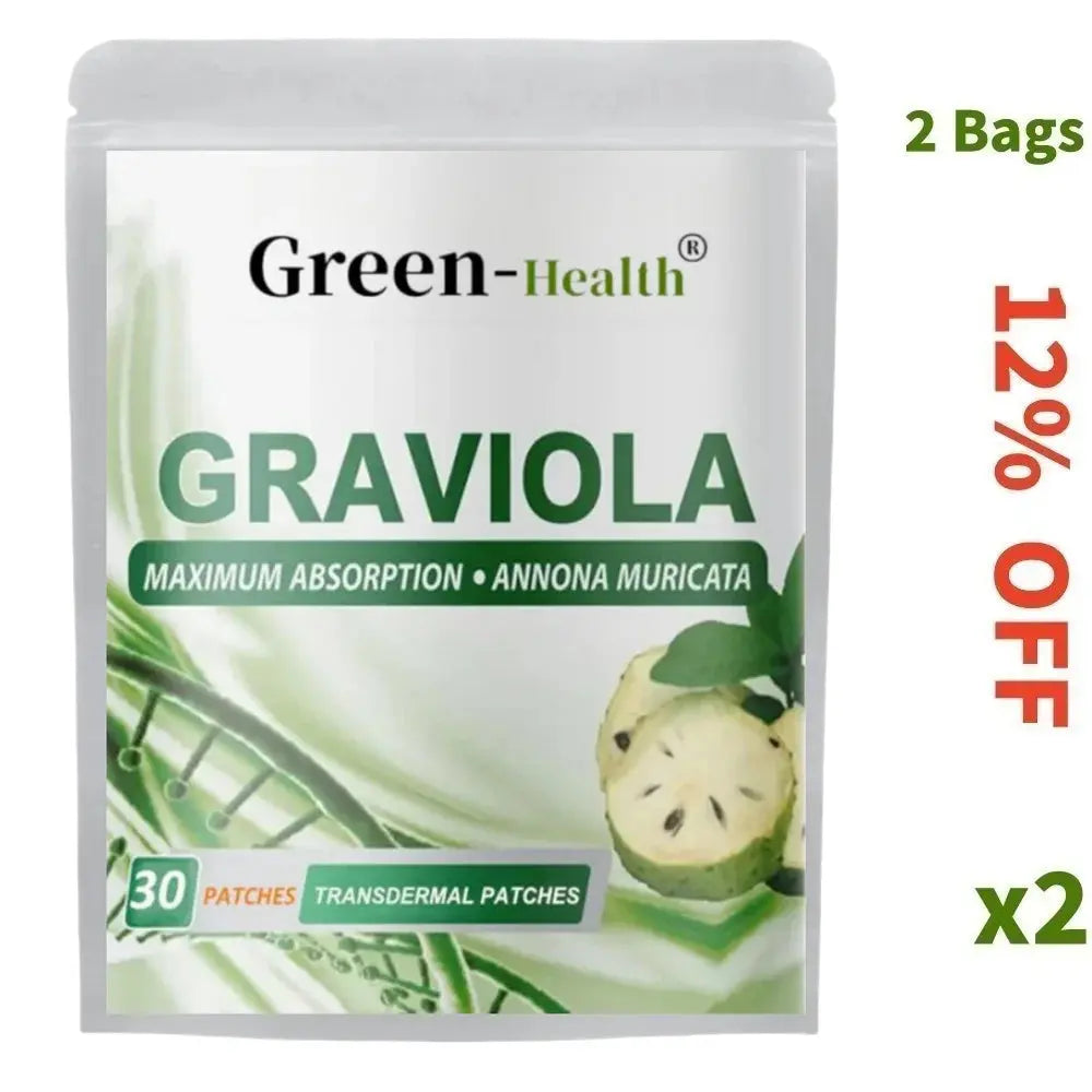 Graviola Transdermal Patches Immune System Booster - 30 Patches One Month Supply - SlimmingHut