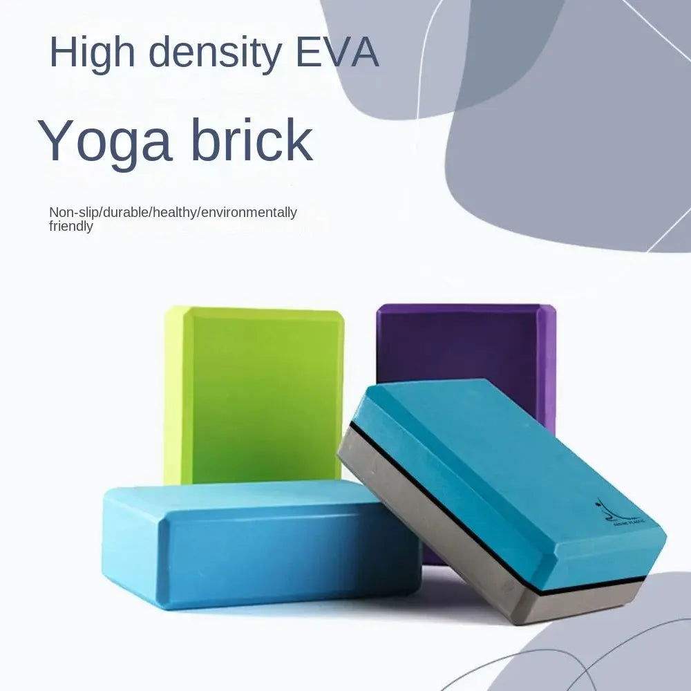 High Density Yoga Foam Blocks Crossfit Exercise Solid Color Non-slip Props Brick EVA Lightweight Yoga Block Fitness SlimmingHut