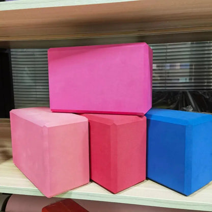 High Density Yoga Foam Blocks Crossfit Exercise Solid Color Non-slip Props Brick EVA Lightweight Yoga Block Fitness SlimmingHut