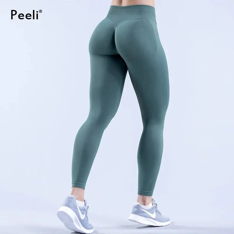 Impact Leggings Women Scrunch Butt Seamless Leggings High Waist Yoga Pants Workout Gym Leggings Fitness Booty Sports Tights SlimmingHut