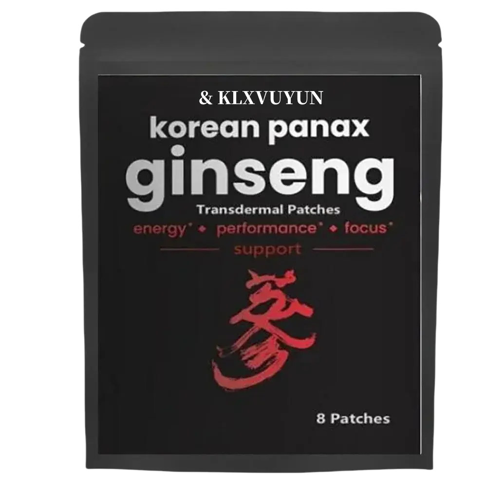 Korean Red Panax Ginseng 5000mcg 8 Transdermal Patches Strength Root ct Powder Supplement With High Ginsenosides - SlimmingHut