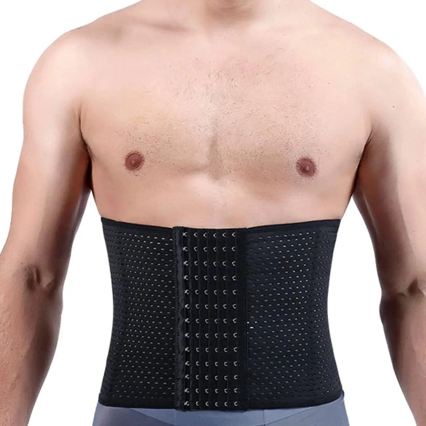 Men Compression Shapewear Waist Trainer Trimmer Belt Corset For Abdomen Belly Shapers Tummy Control Fitness Slimming Body Shaper - SlimmingHut