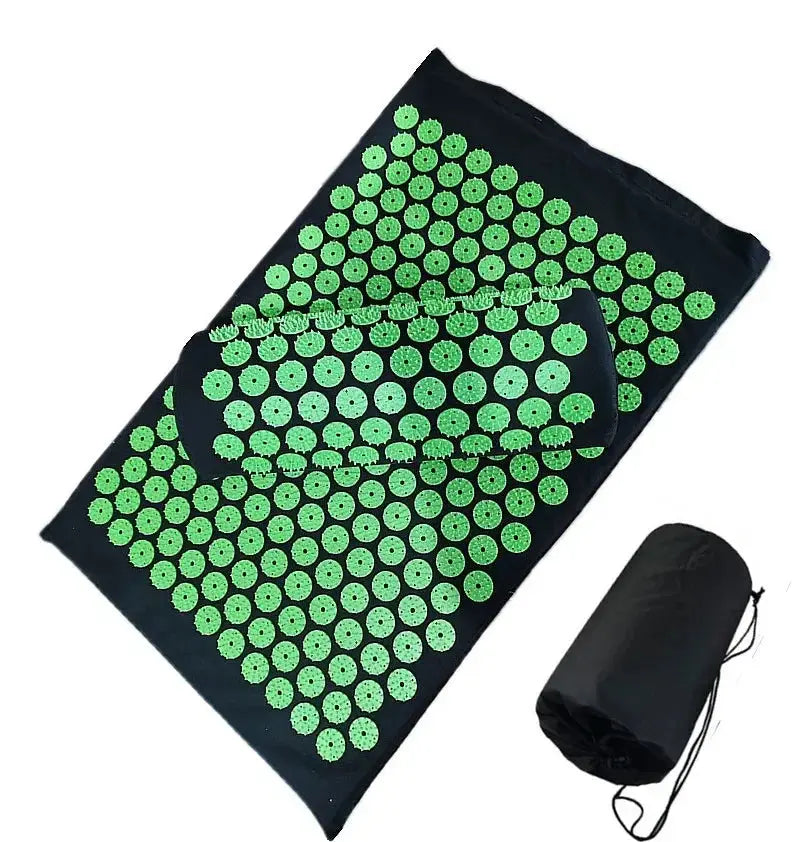 Spike Acupuncture Massage Yoga Mat Cushiont/Pillow Massager (appro.67*42cm)Acupressure Cushion Stress Relieve Back Body Pain Mat - SlimmingHut