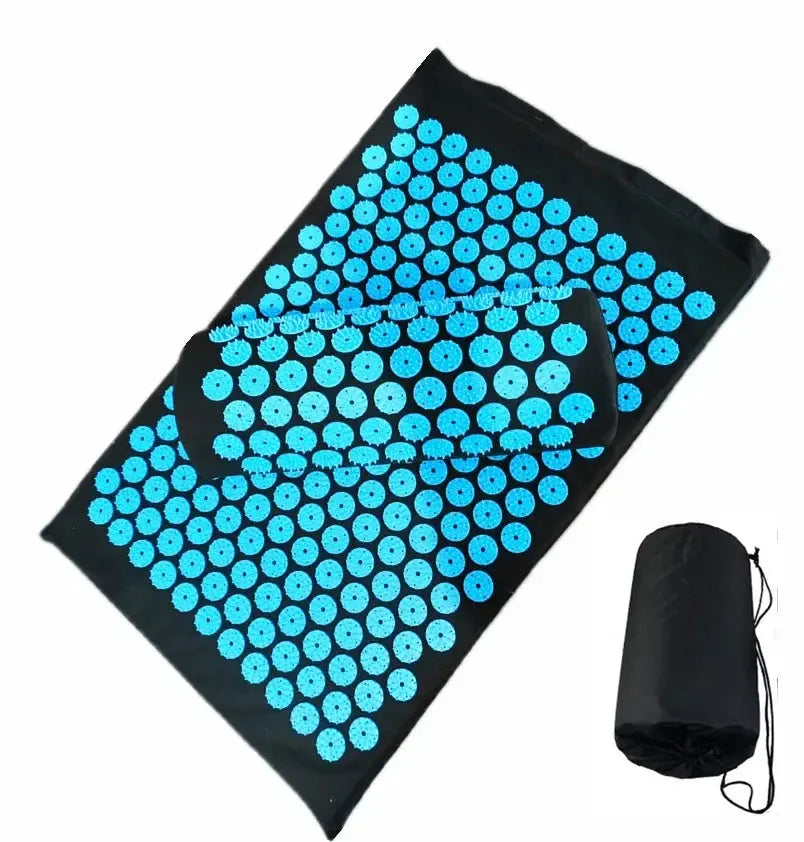 Spike Acupuncture Massage Yoga Mat Cushiont/Pillow Massager (appro.67*42cm)Acupressure Cushion Stress Relieve Back Body Pain Mat - SlimmingHut