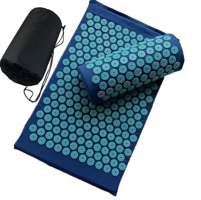 Spike Acupuncture Massage Yoga Mat Cushiont/Pillow Massager (appro.67*42cm)Acupressure Cushion Stress Relieve Back Body Pain Mat - SlimmingHut