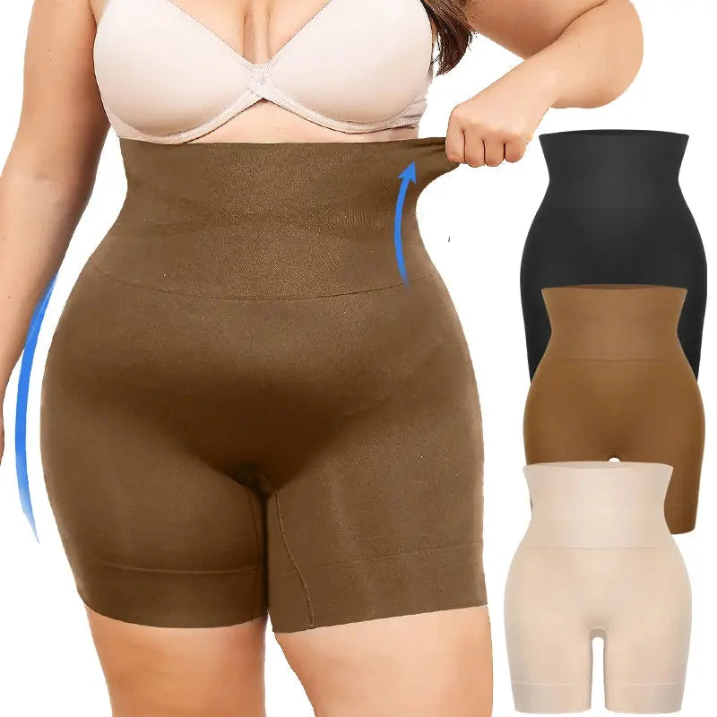 Plus Size Womens Shapewear High Waisted Body Shaper Tummy Control Panties Obesity Slimming Shapers Waist Trainer Shaping Shorts SlimmingHut