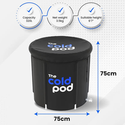 The Cold Pod Ice Bath Tub for Athletes XL: Cold Plunge Tub Outdoor with Cover,116 Gallons Portable Ice Bath Cold Water Therapy P SlimmingHut