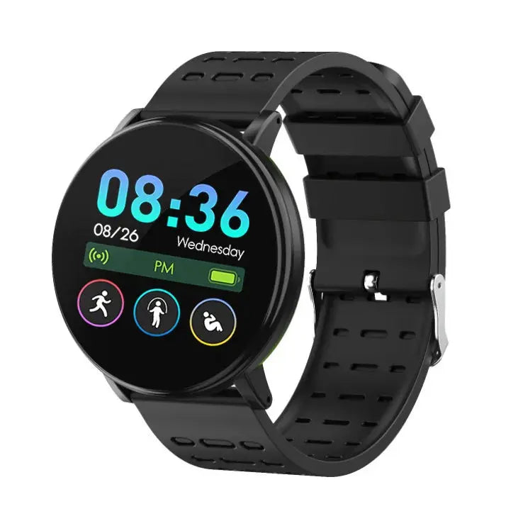 Smart Bracelet Blood Pressure Waterproof Sport Round Smartwatch Smart Clock Fitness Tracker for Android Ios Smart Watch - SlimmingHut