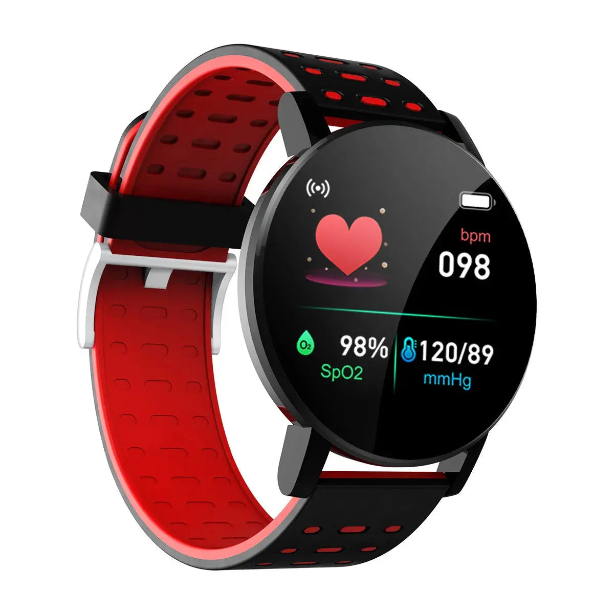 Smart Bracelet Blood Pressure Waterproof Sport Round Smartwatch Smart Clock Fitness Tracker for Android Ios Smart Watch - SlimmingHut