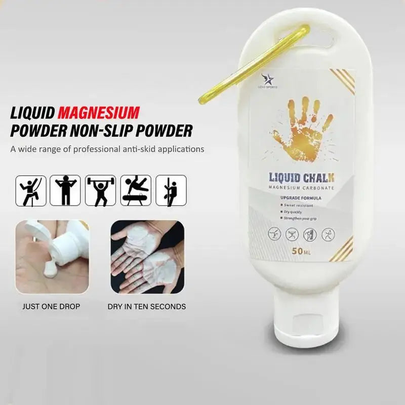 Sports Liquid Magnesium Powder Fitness Lifting Anti Slip Cream Grip Liquid Magnesium For Indoor Pole Dancing Rock Climbing Gym SlimmingHut