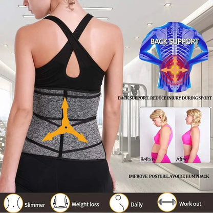 Women Waist Trainer Neoprene Body Shaper Belt Slimming Sheath Belly Reducing Shaper Tummy Sweat Shapewear Workout Shaper Corset SlimmingHut