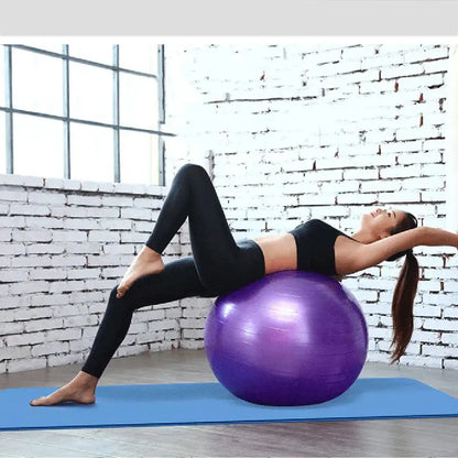 Yoga Ball Fitness Balls Sports Pilates Birthing Fitball Exercise Training Workout Massage Ball Gym Ball 45cm Workout Equipments - SlimmingHut