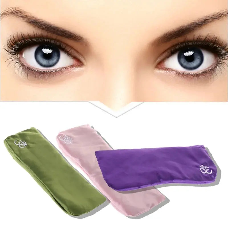 Yoga Eye Pillow Silk Cassia Seed Lavender Relaxation Mask Aromatherapy SlimmingHut